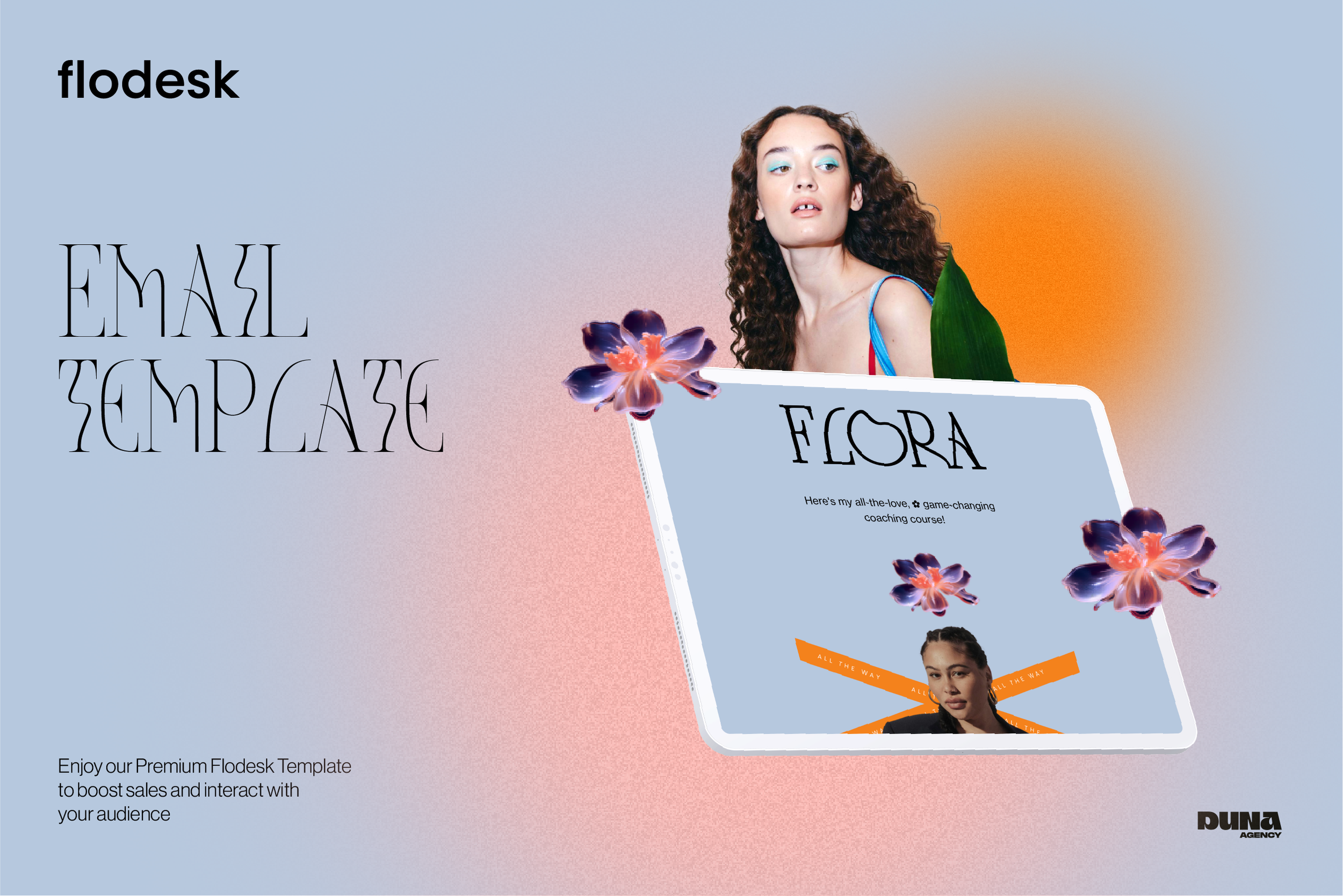 flora hybrid, squarespace and thrivecart website premium template